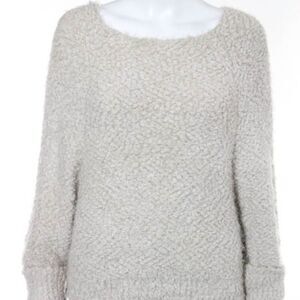 Sweet Sinammon Off White Fuzzy Sweater M